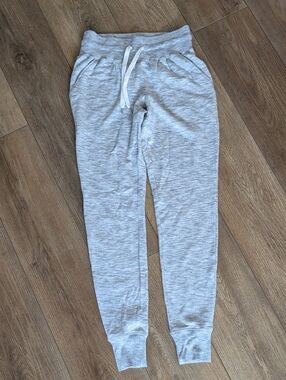 Women's Zella Gray Jogger Pants - Soft Drawstring Jogger Sweatpants - XXS